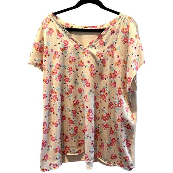 Lane Bryant Tops - Luxe Lane Bryant Floral Top (18/20) - Mixed Media Beauty!**